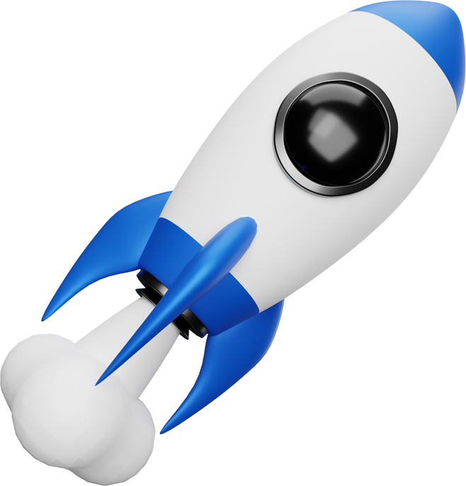 Rocket 3D Icon